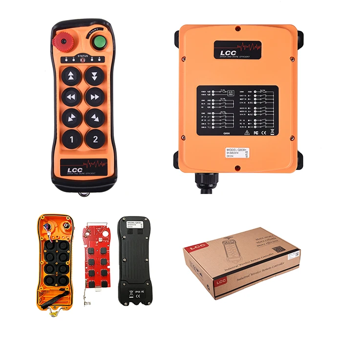 

LCC Q808 rf radio wireless 12v multifunctional remote control switch for crane