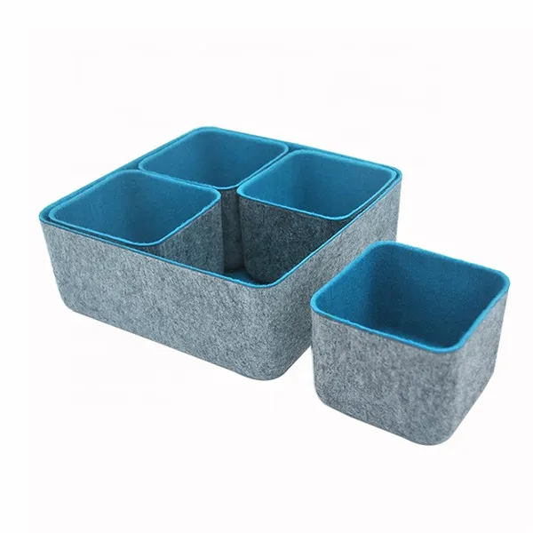 

Home decor storage bin felt cube storage organizer desk cosmetic storage organizer, Customized color