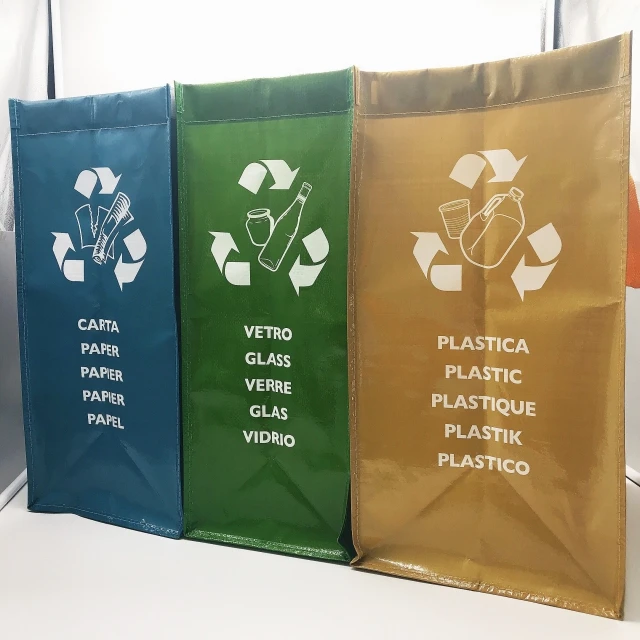 
Customized Logo Printed PP Woven Laminated Bag Eco Products Trash Garbage Bag Set 