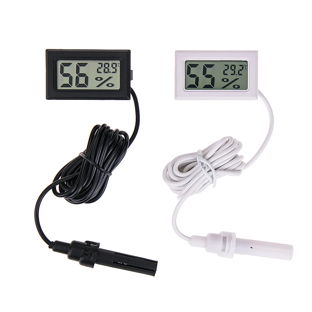 

Mini Digital Humidity Meter Thermometer Hygrometer Sensor Gauge LCD Temperature Refrigerator Aquarium Monitoring Display Indoor