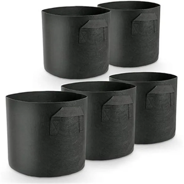 

Eco friendly breathable felt plant garden pot grow bag felt, Black
