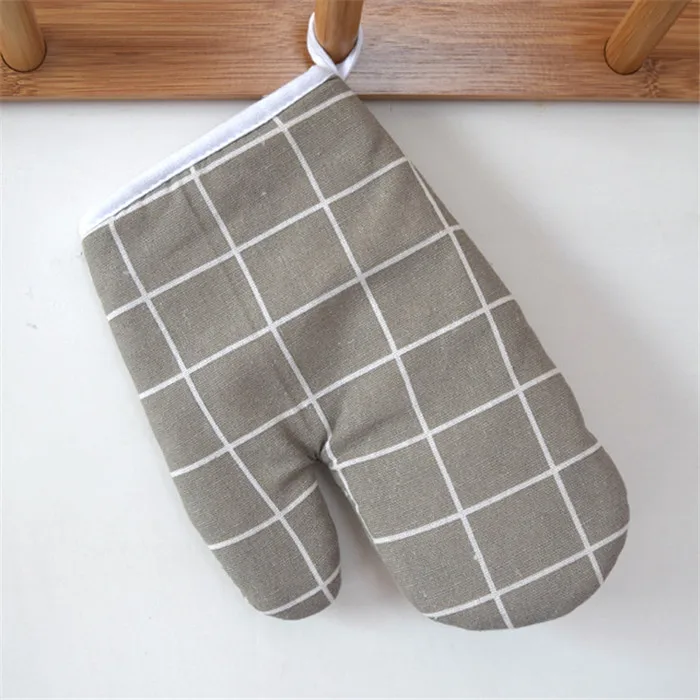 Heat Resistant Kitchen Microwave Oven Gloves Cotton For Baking Cooking Grilling Bbq