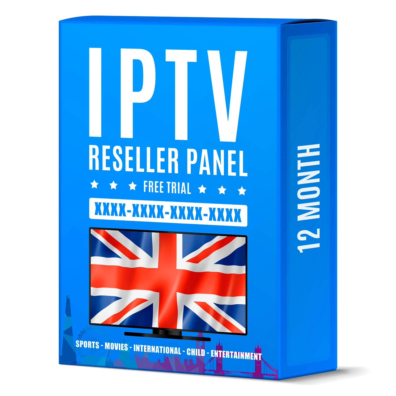 

England UK 2021 Iptv XXX 12 Months Firestick Free Trial Android Tv Box Reseller Panel M3U Set Top Box Code Iptv Subscription