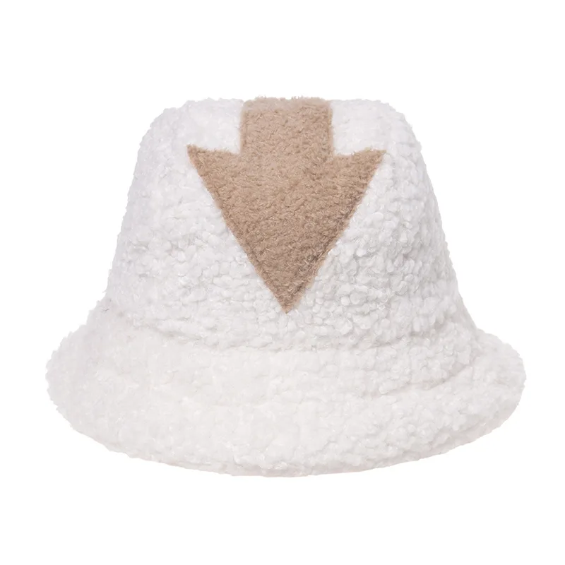 

Free shipping new winter warm arrows furry fleece teddy velvet bucket hats custom white terry cloth terry towling bucket hat, Many