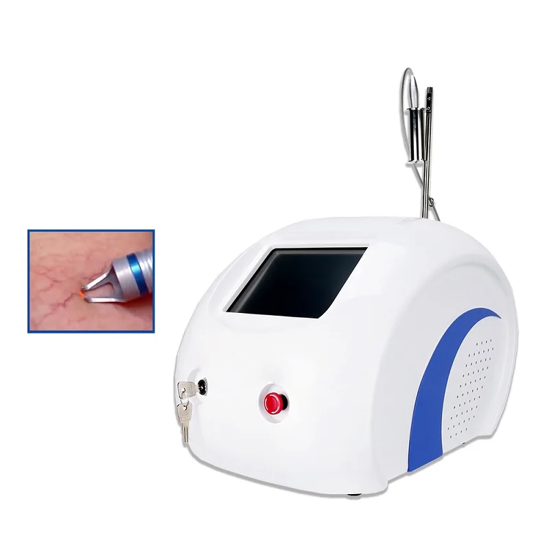 

980 nm diode laser vascular removal machine/980nm laser spider vein varicose treatment machine, White