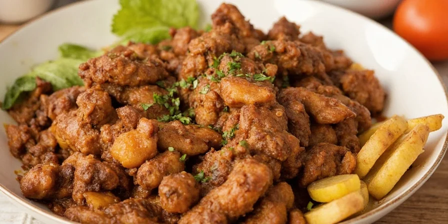 Platter of different Ethiopian chicken dishes including Alicha Doro and Doro Asegusal