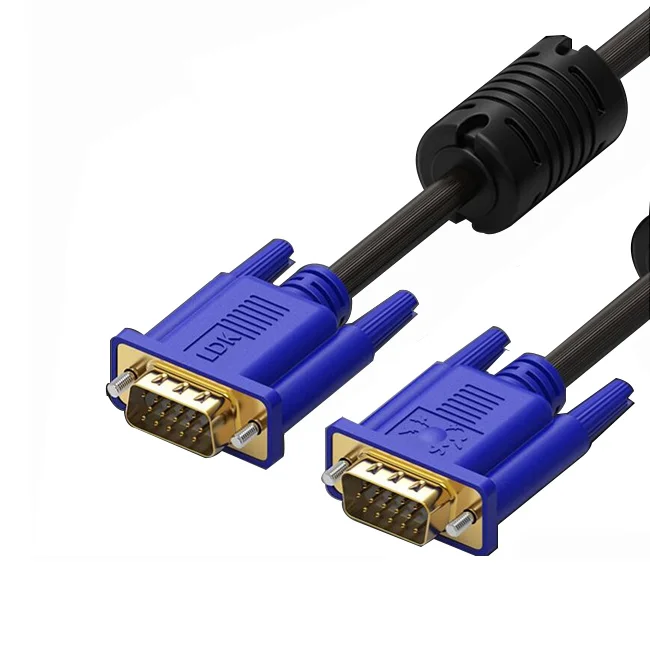 

High Quality 15Pin Male To Male 3+6 Vga Cable 25M For Computer Projector Laptop Monitor