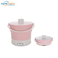 

Foldable Travel Electric Hot Pot Cooking Silicone Collapsible Electric Pot