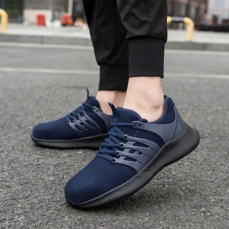 

The new 2021 work sneakers casual and practical shoes men sneakers steel toe comfortable men safety shoes