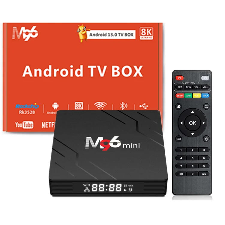 

M96 mini Android 13 tv box Set-Top Box RK3528 4K HD 2+16GB 4+32GB 4+64GB 2.4G/5G Dual WIFI Smart TVBox TV Media Android TV Box