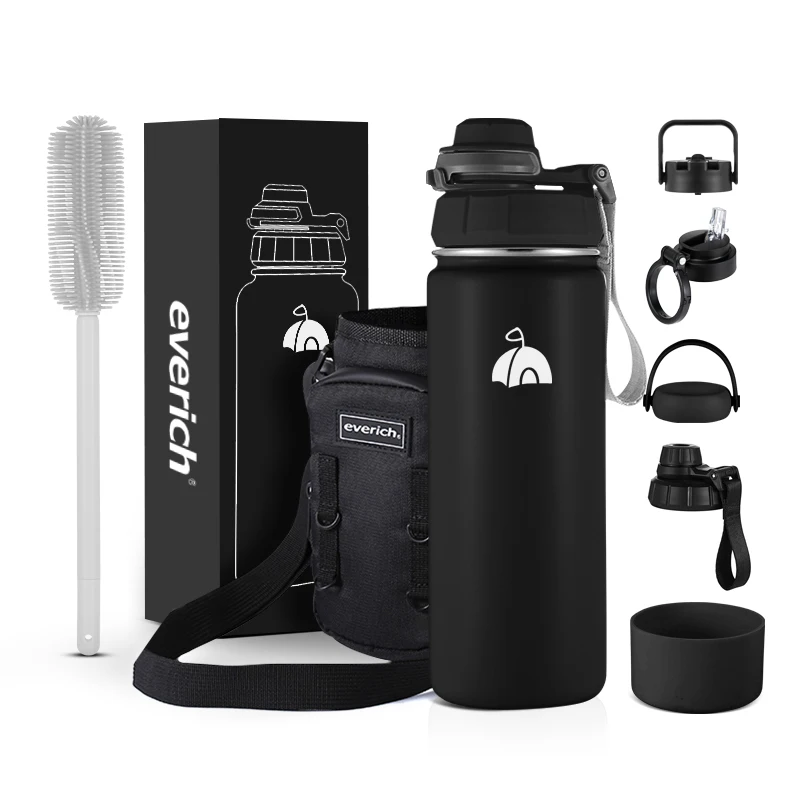 

Custom Logo Leakproof Double Wall 32 oz Stainless Steel Vacuum Insulated Sport Water Bottles with Lock Lid