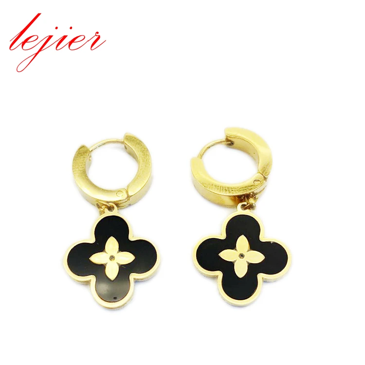 

LEJIER new fashion high quality stainless steel earrings