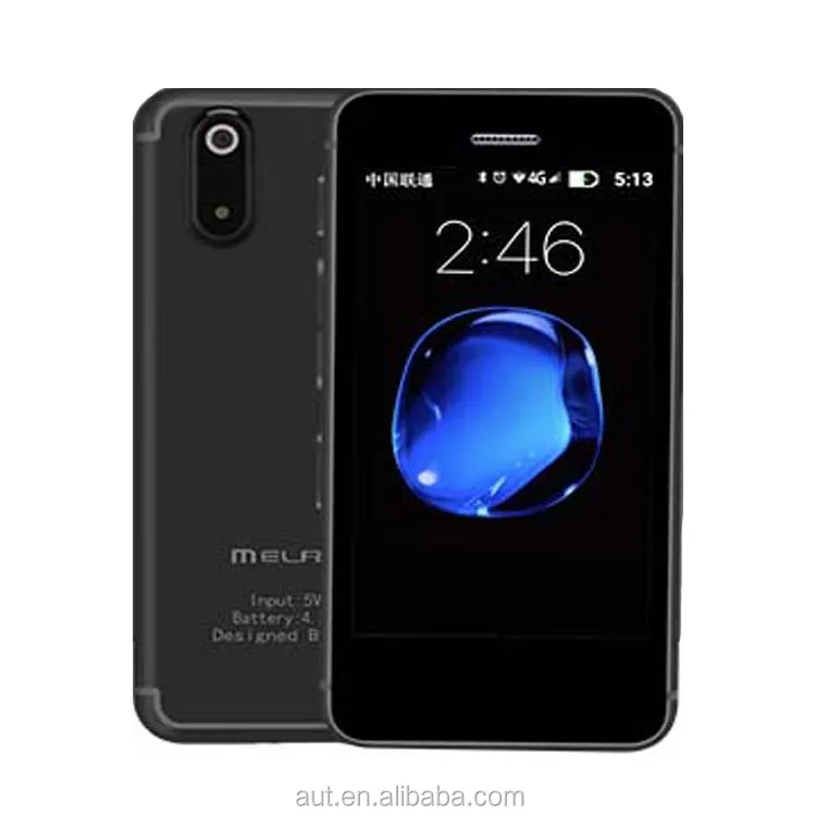 

Orignal Melrose S9X Ultrathin Mini mobile phone Quad Core 1GB 8GB Android 6.0 Cellphone IMEI change phone, Black silver