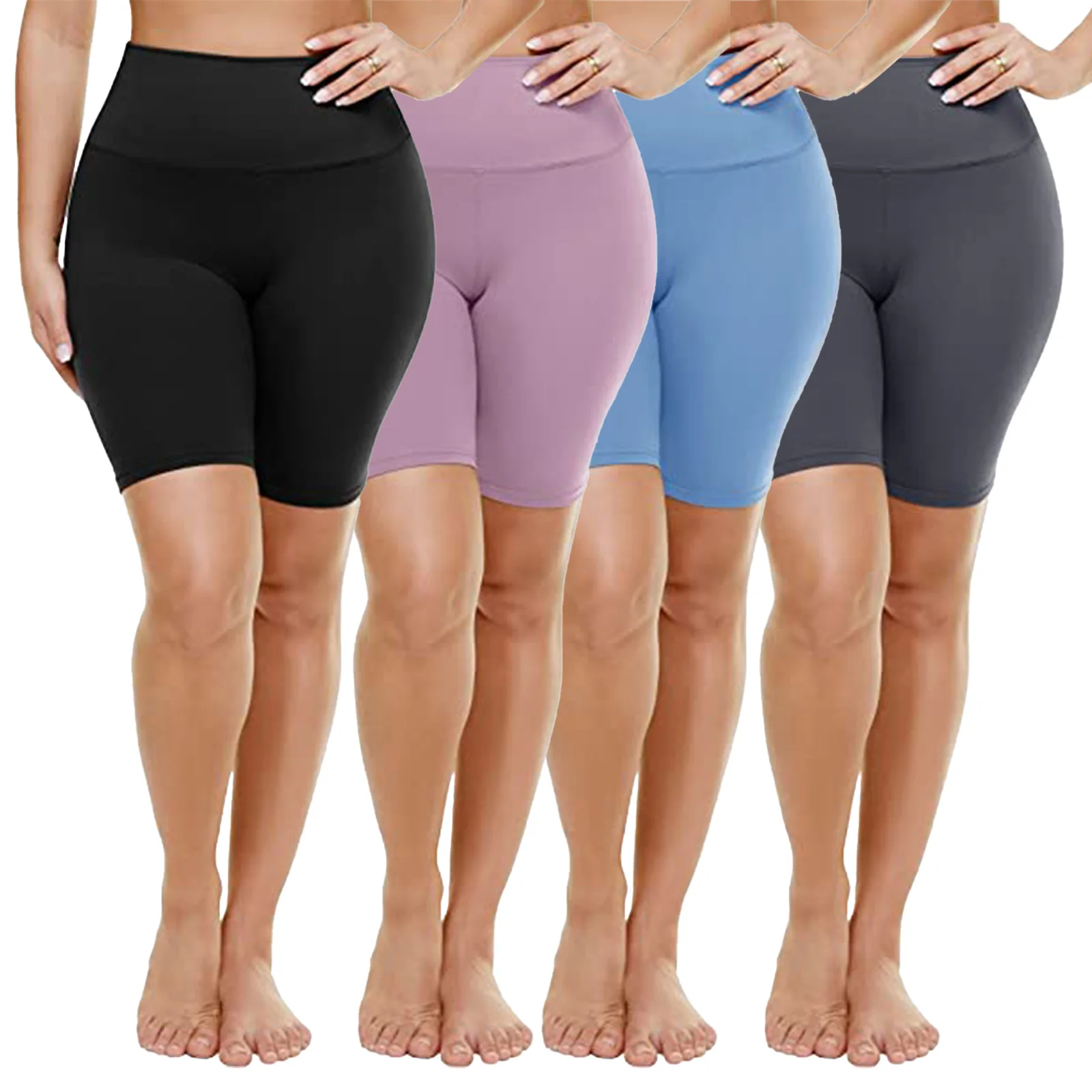 

Plus Size Shorts Women Tummy Control High Waist Training Shorts Ladies Butt Lifting Leggings Stretchy Butter Tight Leggings