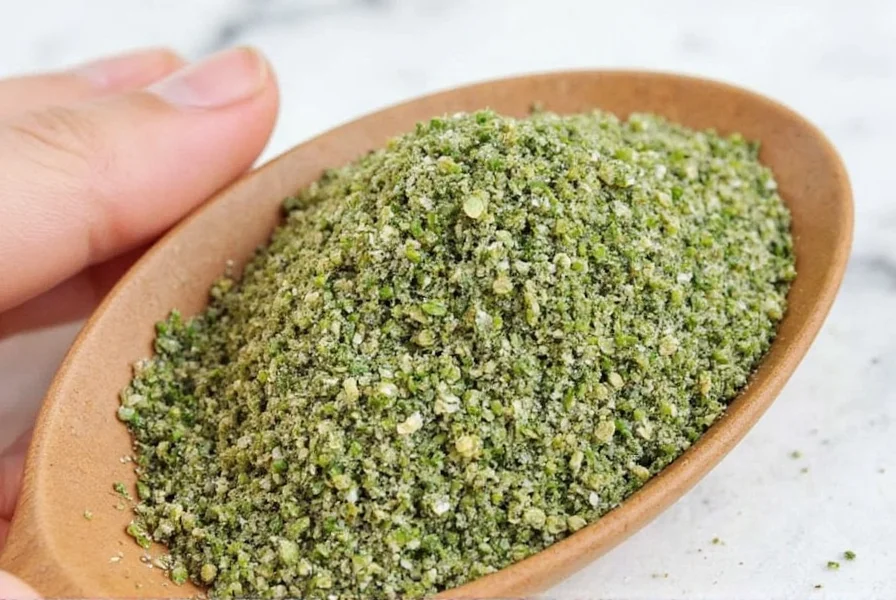 Kitchen counter filled with various herbs and spices