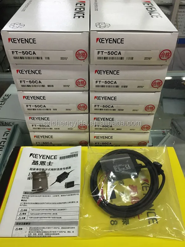 Keyence Ft50a Digital Infrared Temperature Sensor Amplifier Din Rail Mountable,Npn New