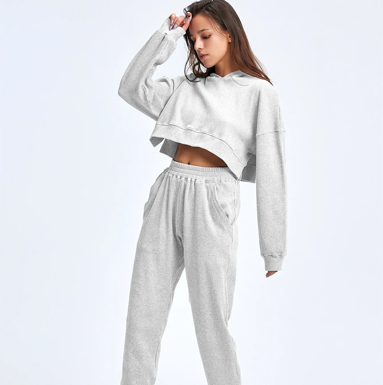 

Drop Shipping High Quality Women Jogger Sets Wholesale