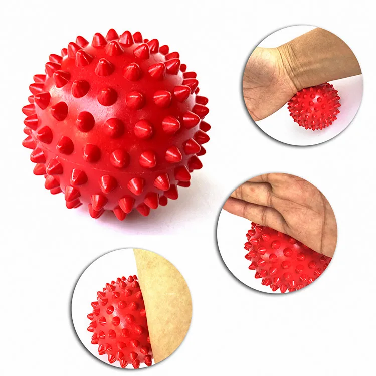 

Sport Fitness PVC Point Spiky Massage Ball for Hand Foot Pain Stress Relief Muscle Relax, Light blue/purple/black/gray/rose red/yellow/green/dark blue