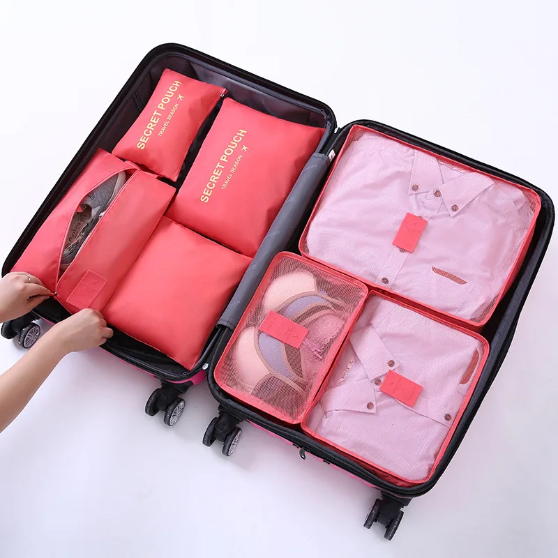 

2023 New Cheap Wholesale Factory Customized 6pcs Travel Organizer Cubes Cubes Packing Cubes