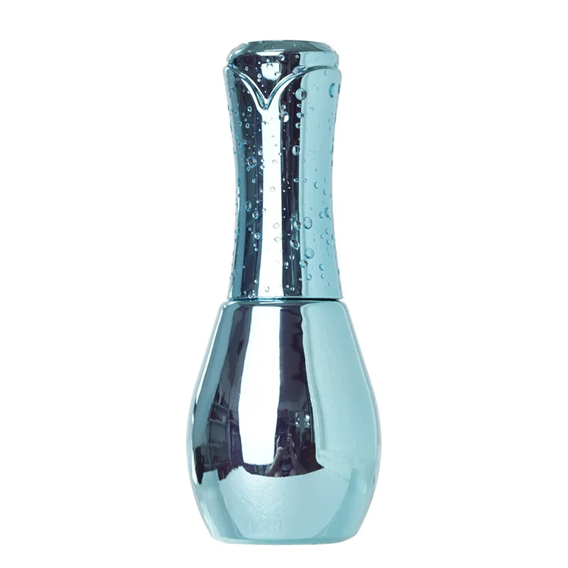 

Luxury 5/10/15ML unique empty glass nail polish bottle with blue red lids