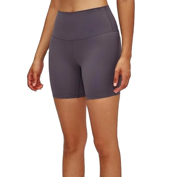 

220 GSM quick dry summer lady style yoga shorts with 90% nylon 10% spandex