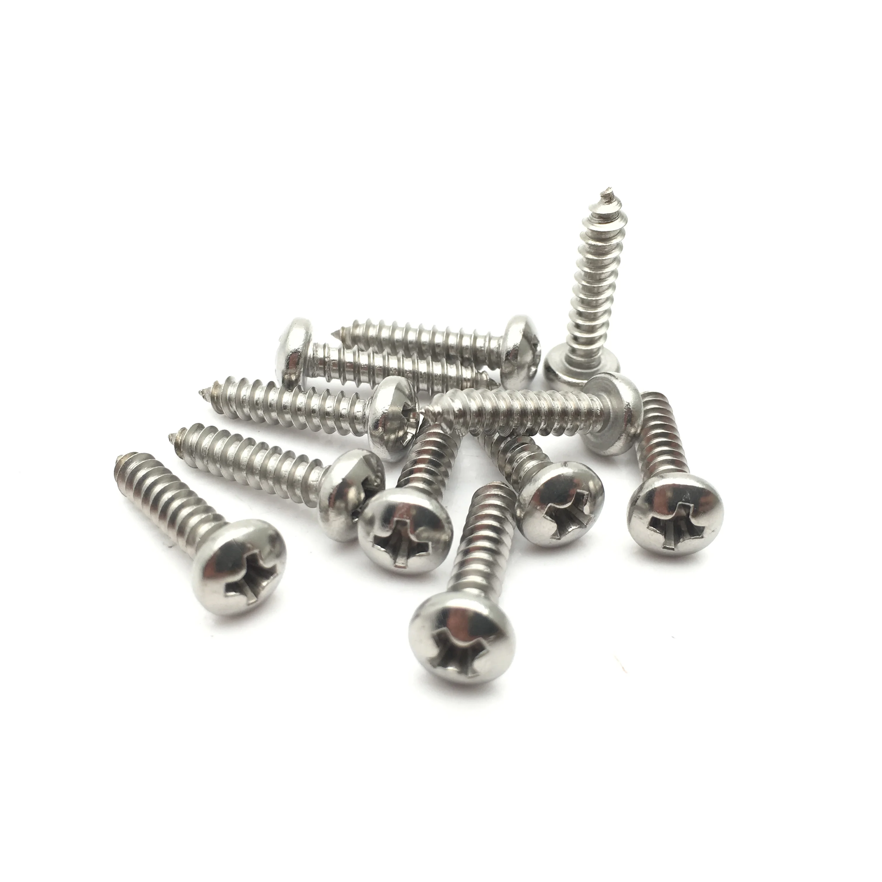 
DIN7981 Pan head phillip self tapping screw 304 stainless steel 