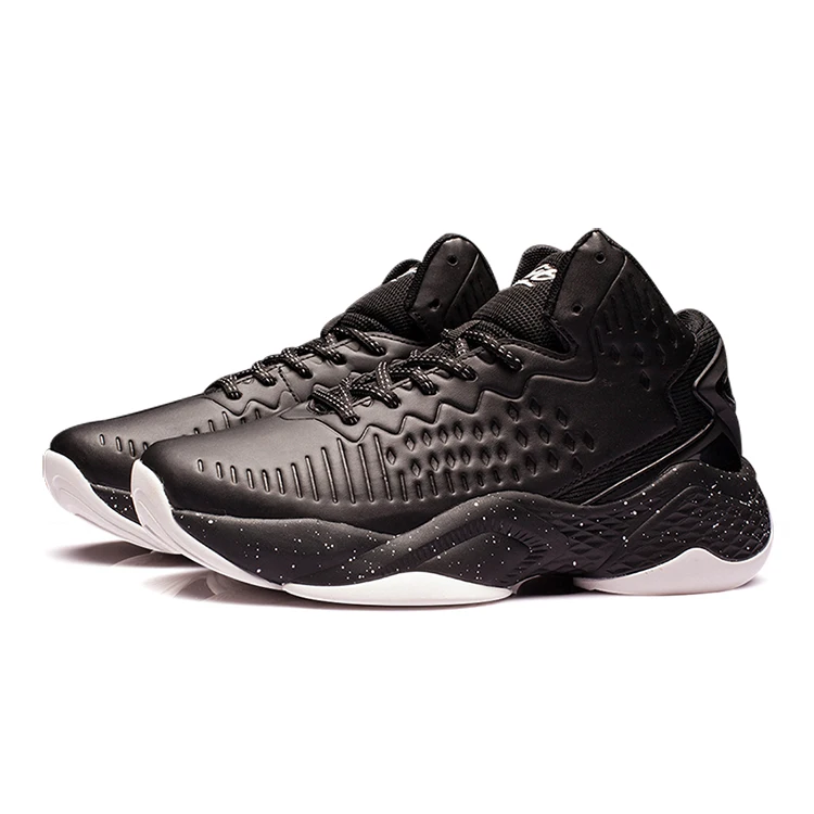 

2021 New Design Non-slip customized basketball shoes sports shoes breathable basketball shoe, Black;red/black