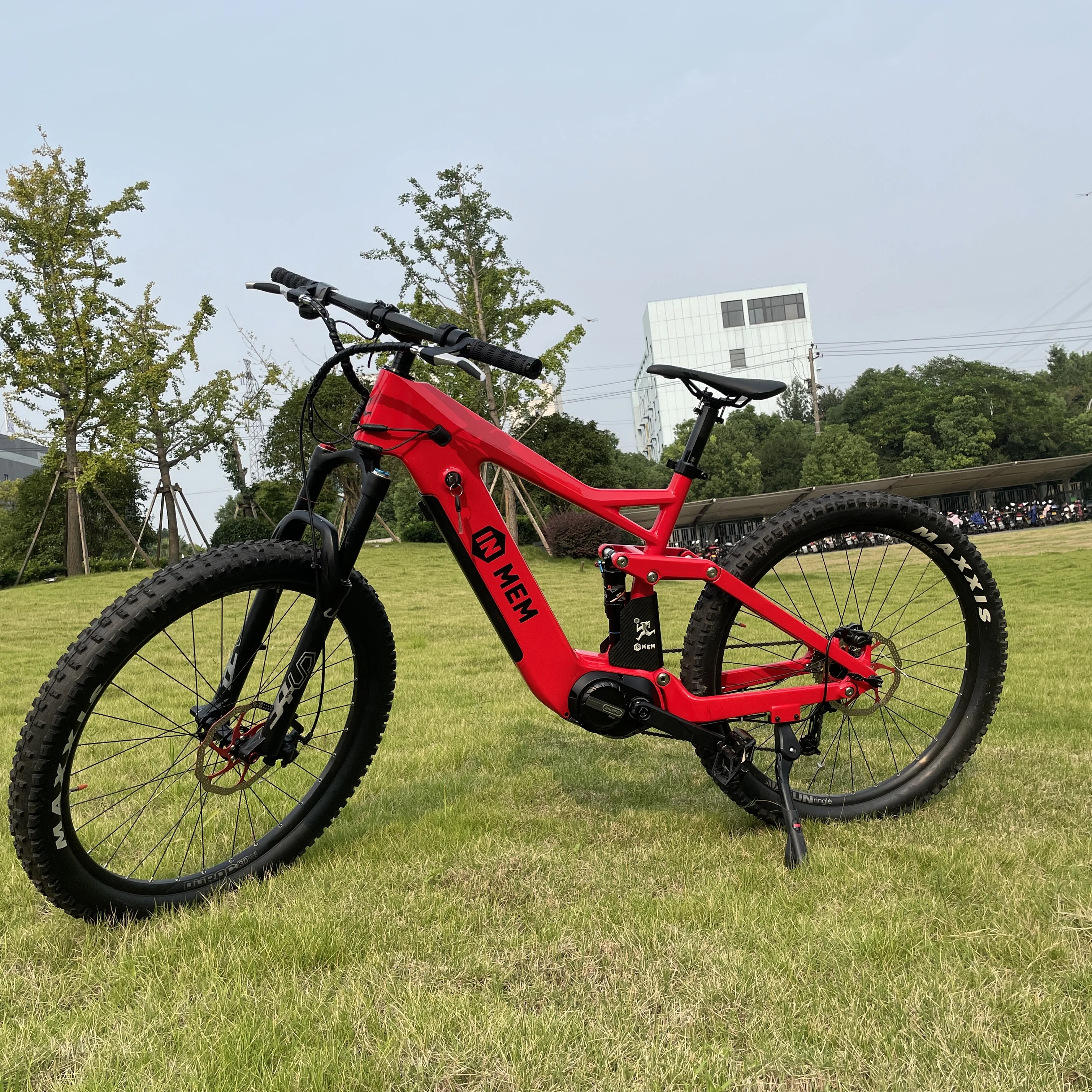

2021 Newest 48V 14Ah Electric Bike All terrain 500W Mid Drive Motor electric Bicycle Mountain MTB Full Suspension Ebike PRO, Customizable