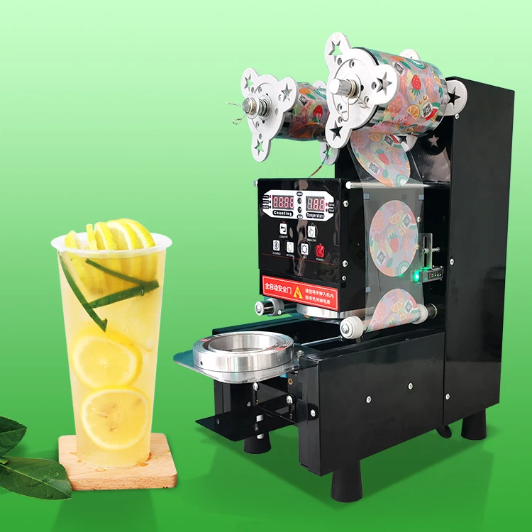 

China Manual Boba Tea Cup Sealing Machine one cup sealing machine for jelly milk cup tray sealer Stainless Steel