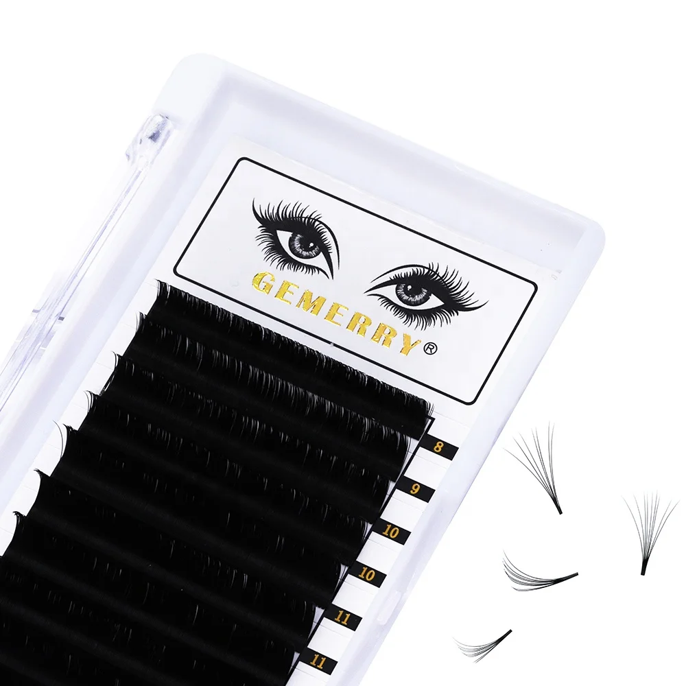 

20mm Mink Eyelash Extentions Easy Fans 3d Mink Eyelash Trays .03 Easy Fan Eylash Extention Easy Fan Eyelashes Vendor Mega Volume