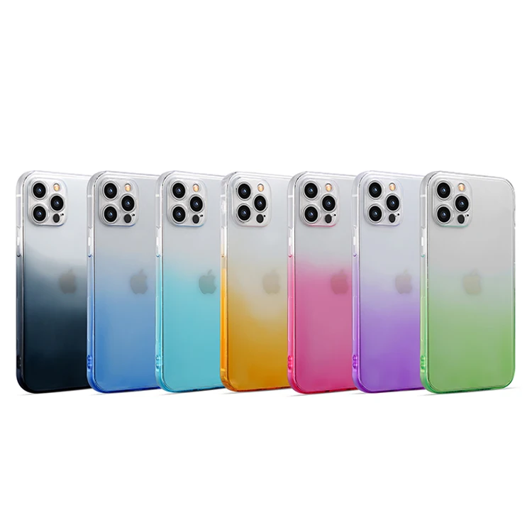 

high quality Rainbow Color Original Shockproof Mobile Phone Case for redmi poco M3 pro Soft Shell for samsung A22 phone cases, 7 colors