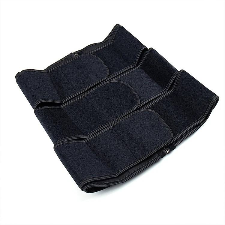 
Body Belt Zipper Slimming Women Sweat Fitness 3 Belt Long Torso Corset Waist Trainer 