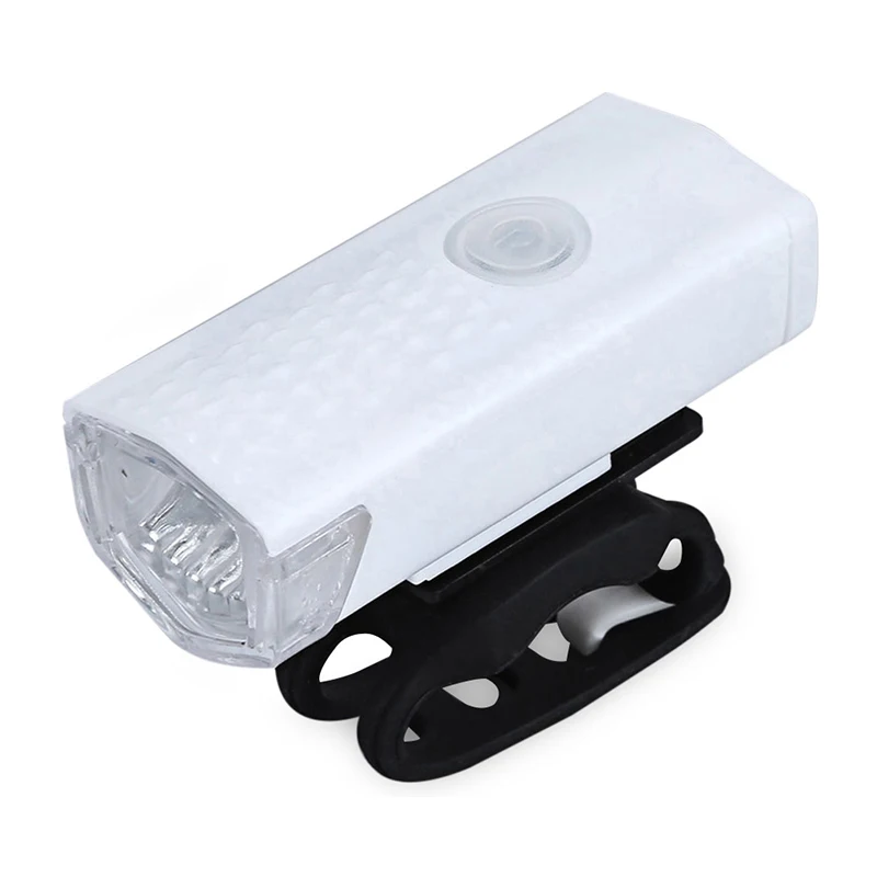 

Bike Front Light Night Riding Usb Charging Rechargeable Bicycle Front Light, Black, white