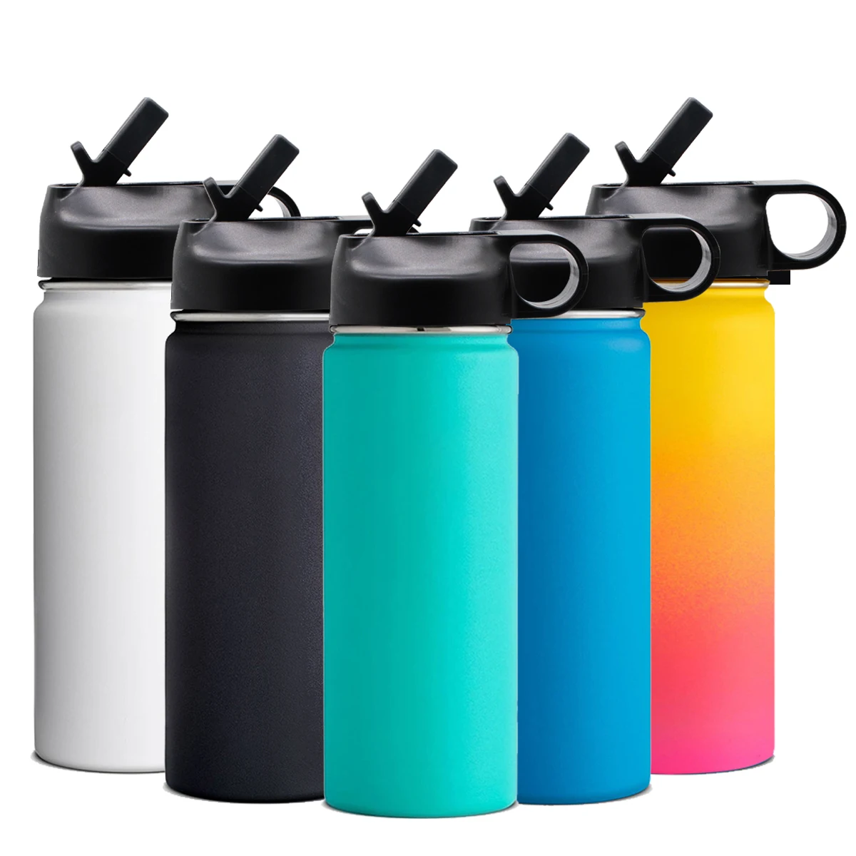 

WeVi Wholesale BPA Free 22oz 24oz Double Wall Stainless Steel Sport Flask Sublimation Water Bottle With Spout Lid, Customized color