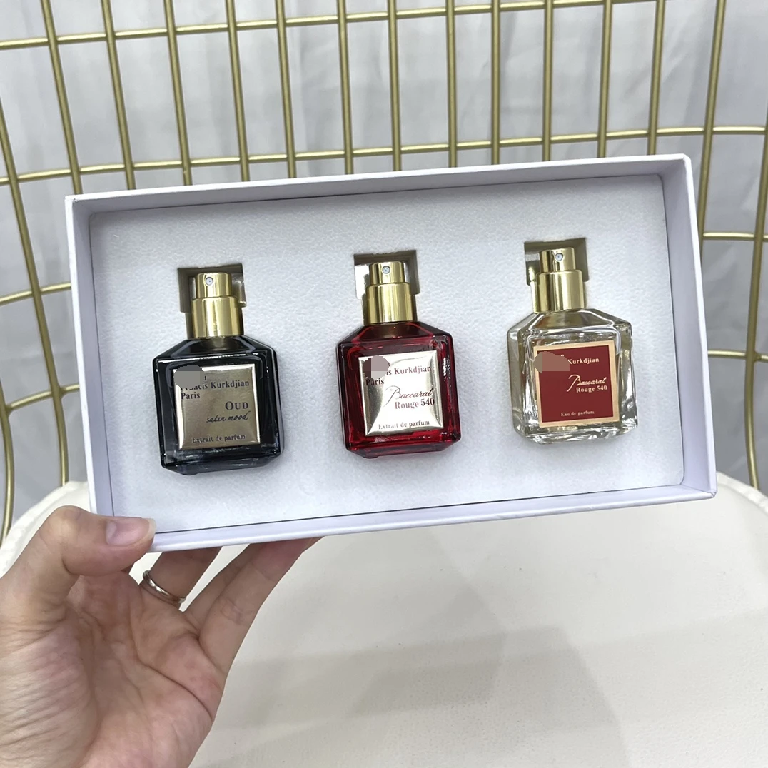 

25ml*3 Rouge 540 Perfume Set SPRAY NEW WITH BOX GIFT, Transparent