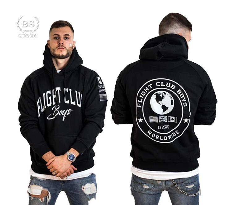 

Baisheng In stock long sleeve top men loose fitness sweatshirt running casual sports Men hoodies