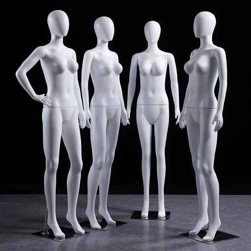 

Wholesale white color plastic female mannequins full body for dummy mannequin