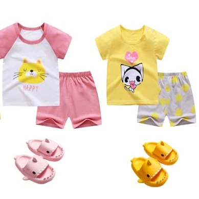 

Children's clothes suit summer baby boy clothes suit T-shirt short 2 pieces of casual cotton spring 2021 kids clothing sets boys, Picture