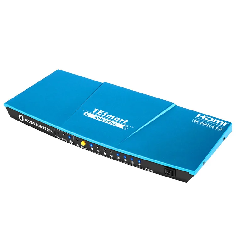 

4 Port HDMI KVM Switch 4K@60Hz USB 2.0 4 Port USB HDMI KVM