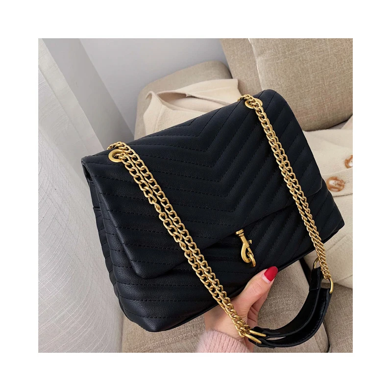 

New Fashion Trends Ladies Senior Cross-body Bag Western Style Shoulder Bag Chain Messenger Bag High Quality Handbag For Women