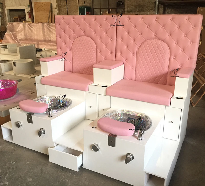 

Nail salon furniture pink manicure pedicure spa chair whirlpool spa pedicure chair pedicure station