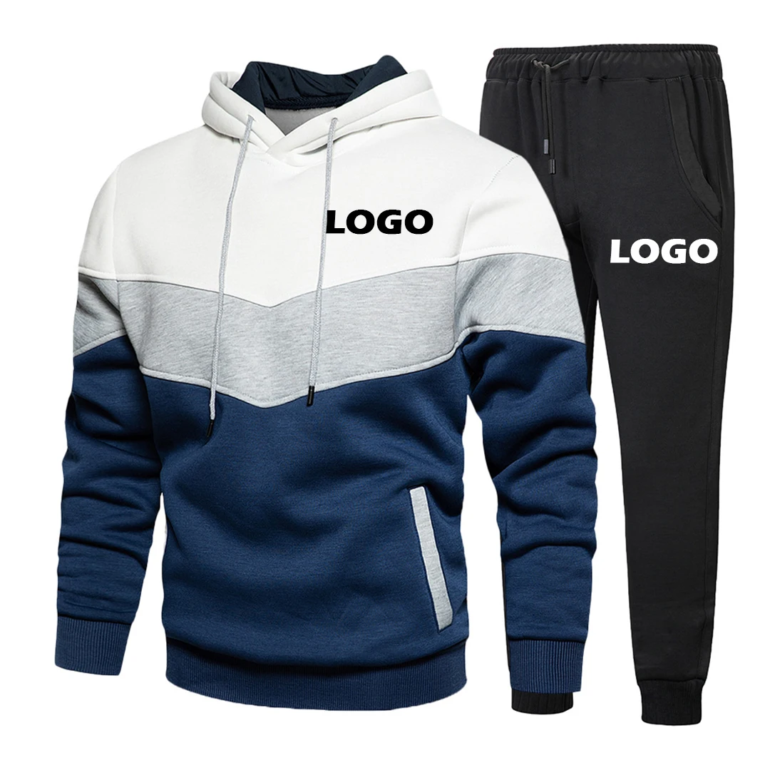 

Men's Tracksuit 2 Piece Hoodie Sweatsuit Sets Casual Jogging Athletic Suits, As picture
