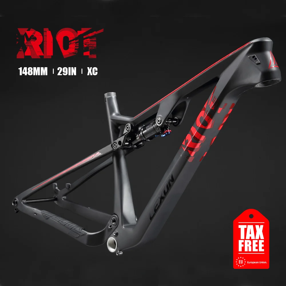 

LEXON t1000 Full Suspension 29er Boost Cross Country Bike Frames Carbon MTB frame 120mm Travel AM DH XC Mountain Bicycle Frame