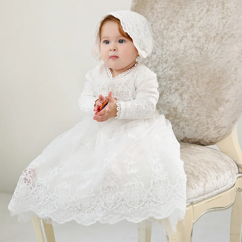 

Flower Toddler Girl Princess Dress Tutu Pageant Dresses Kids Prom Ball Gown Baptism Lace Skirt