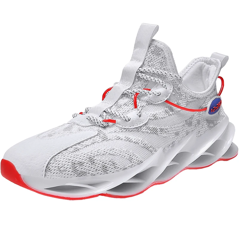 

YZ custom logo running shoe large size blade white sneaker shoes men39-46
