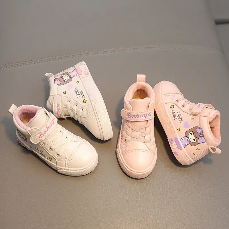 

20371 HUANQIU babaya factory price simple style light weight warm baby toddler shoes for winter, Picture color