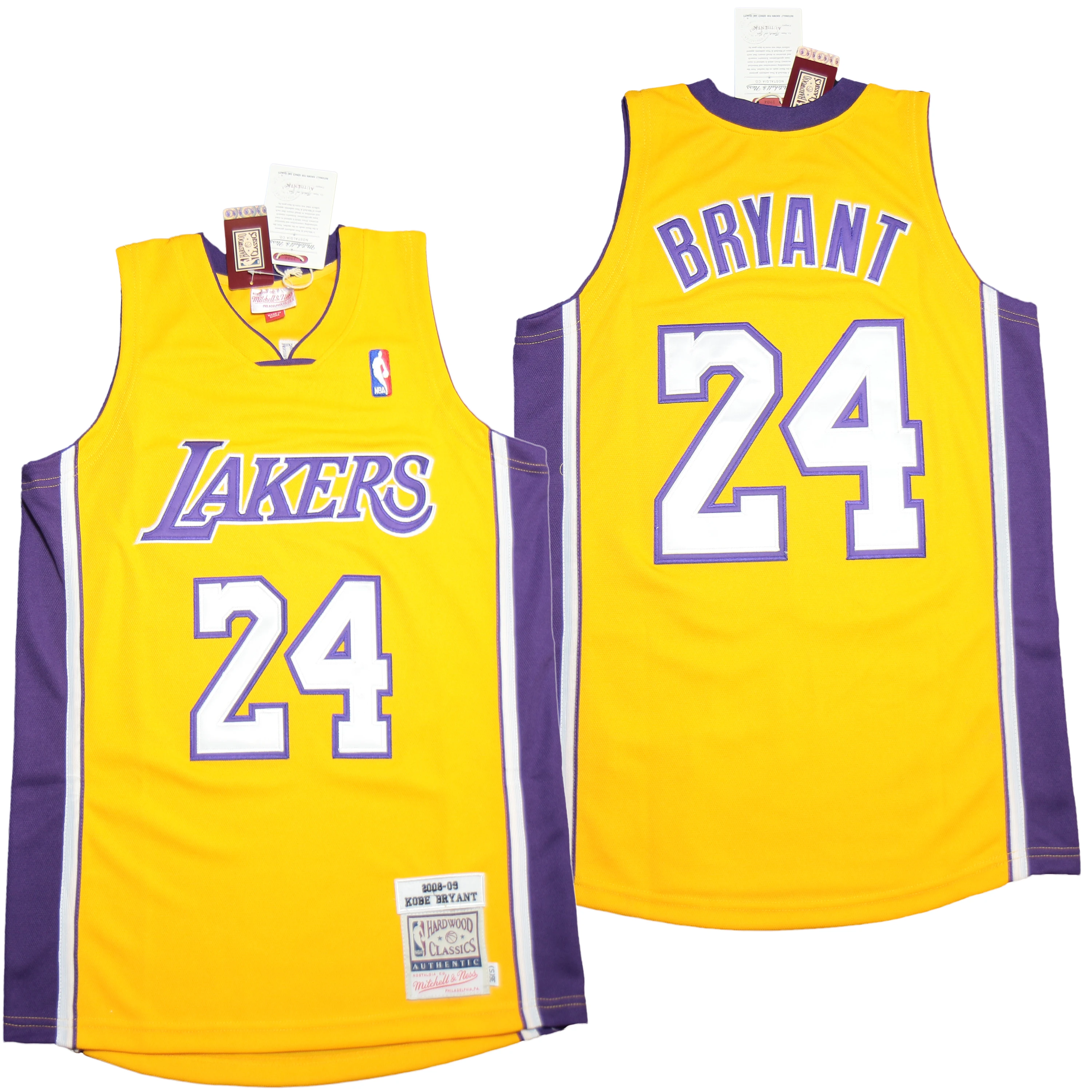 

Best Quality NB A Men's Mitchell Basketball Jersey Stitched Hardwood Classic Uniform Bryant #8 # 24 Shirts, As picture