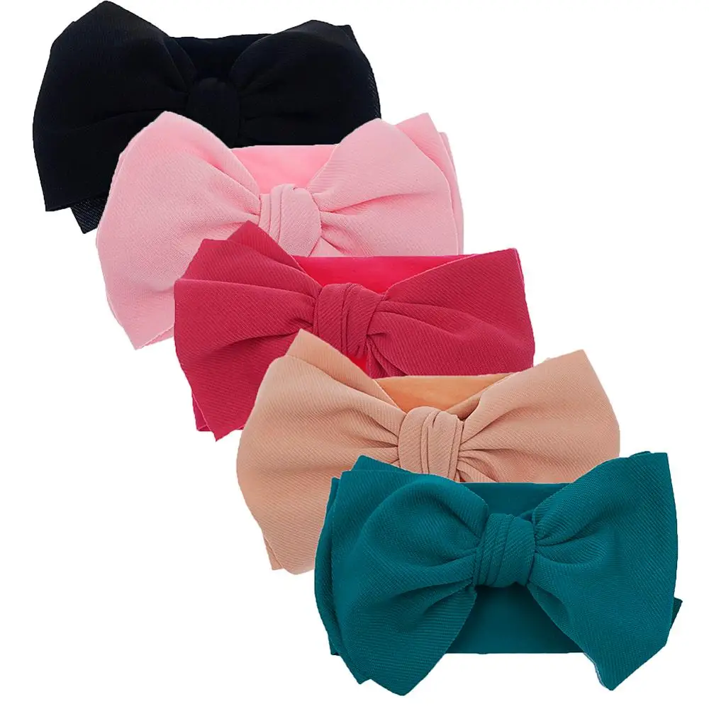 

KK69 New Arrive Baby Girls Christmas Headband Hair Bow Headwrap Kids Cotton Turban Infant Newborn Headbands, Custom colors