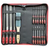 Customized Logo 17PCS Steel File Set With Brush