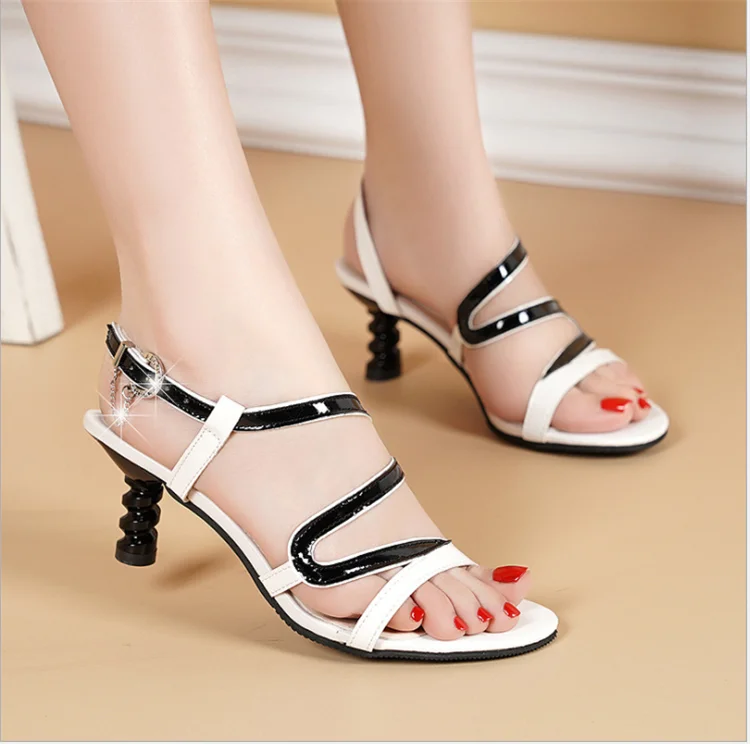 

2021 summer new high-heeled women's sandals wholesale foreign trade